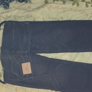 A&F mens black wash jeans